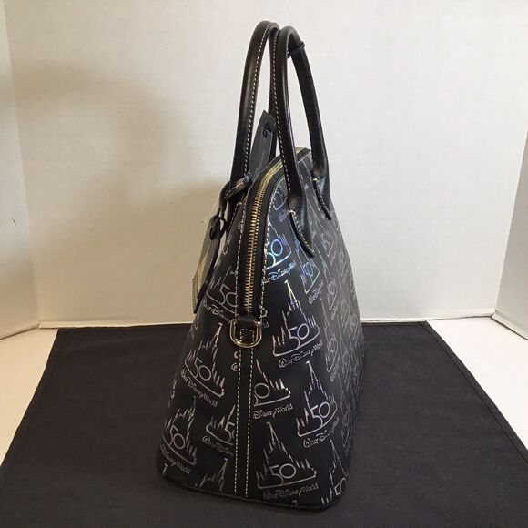 Dooney & Bourke Walt Disney World 50th Anniversary Hologram Leather Satchel NEW - Picture 5 of 7